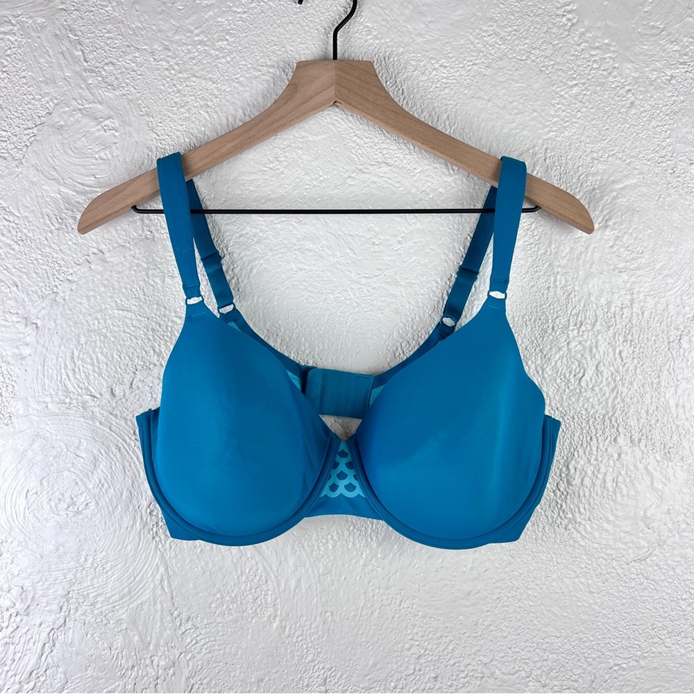 Olga Blue Full Coverage Bra 38D